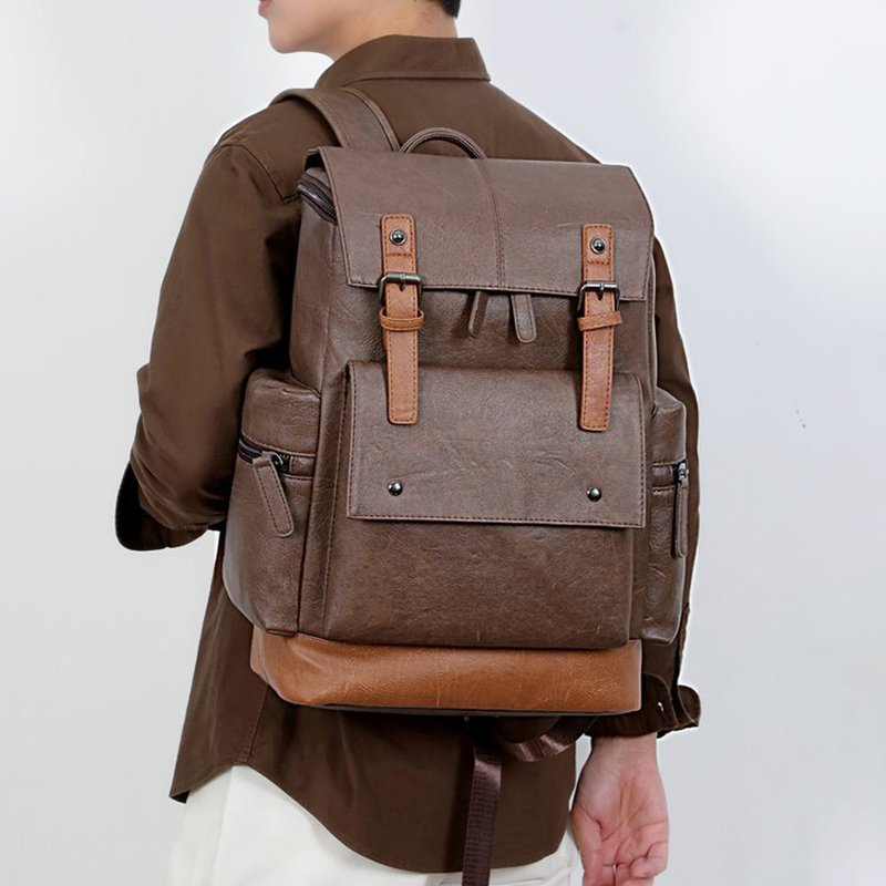 New Vintage Men's Leather Back - đánh giá và giá Leather Backpack Vintage