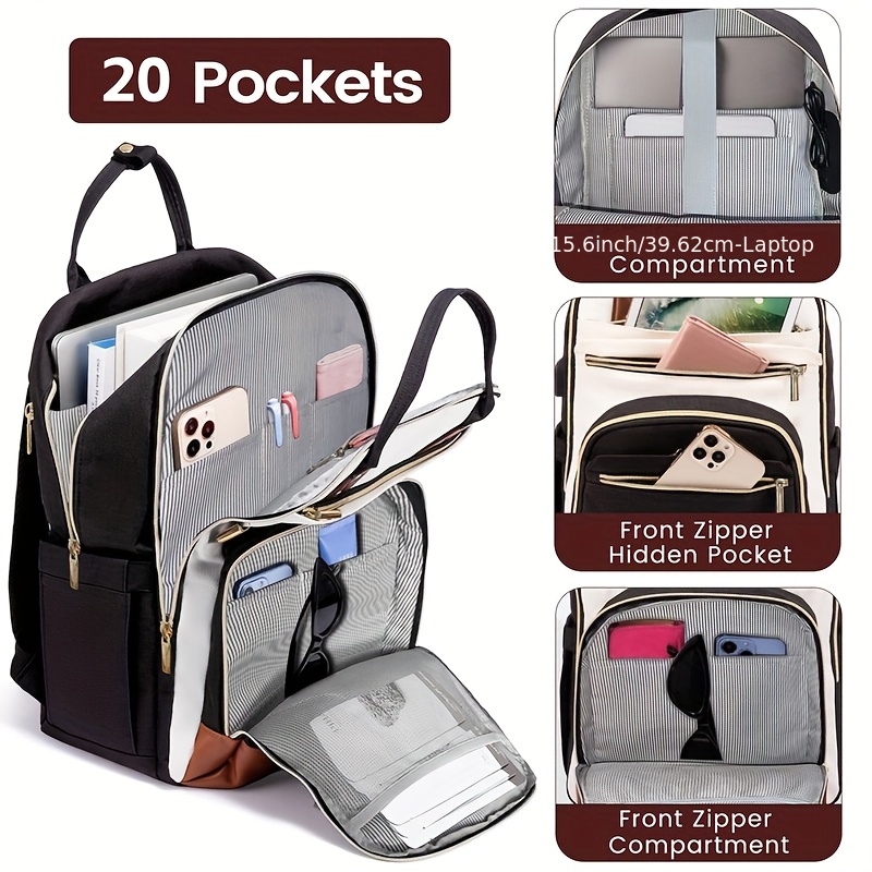 Ba lô laptop hai màu dành cho  - đánh giá và giá Laptop Backpack 15.6