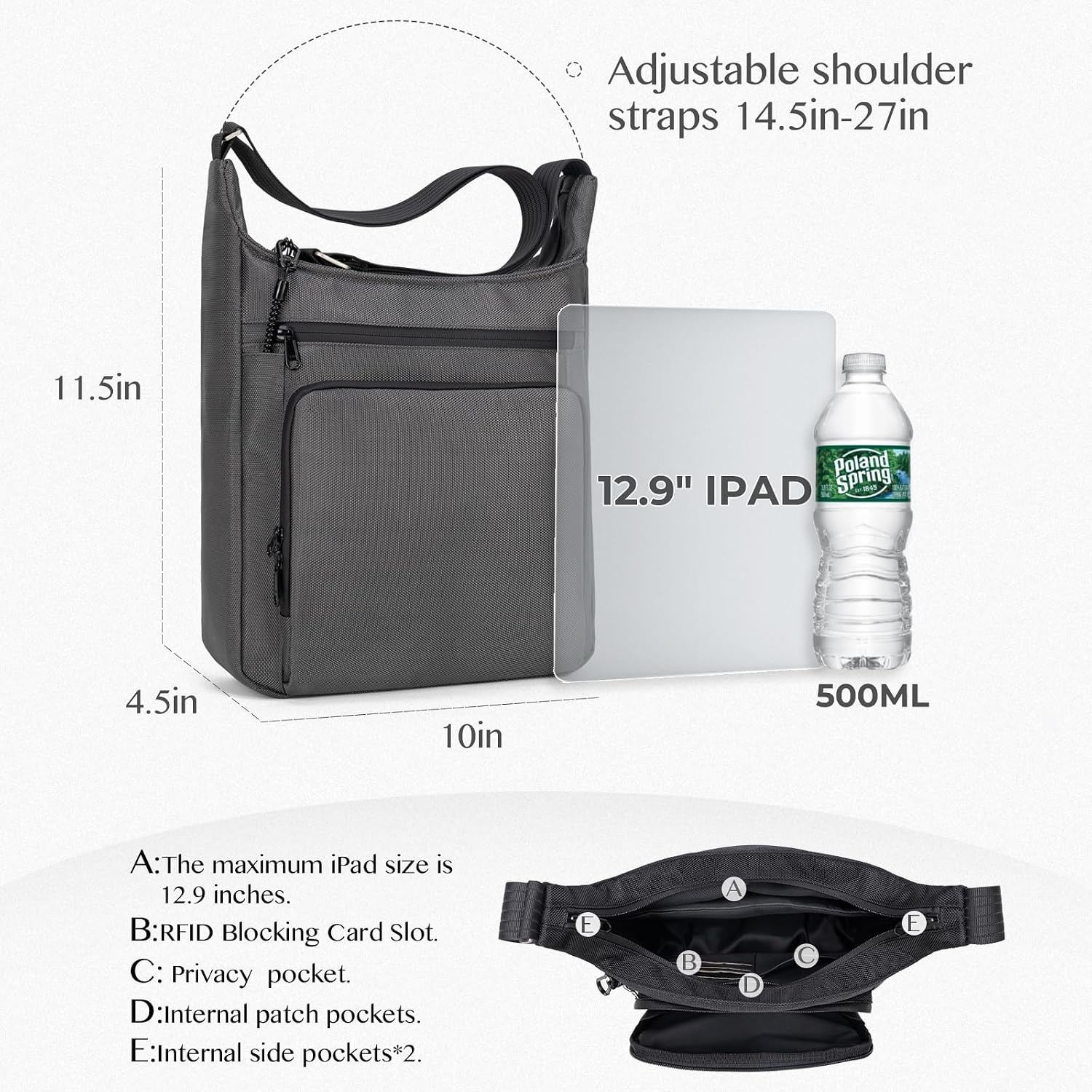Sling Backpack Anti theft Cros - đánh giá và giá Sling Backpack Shoulder