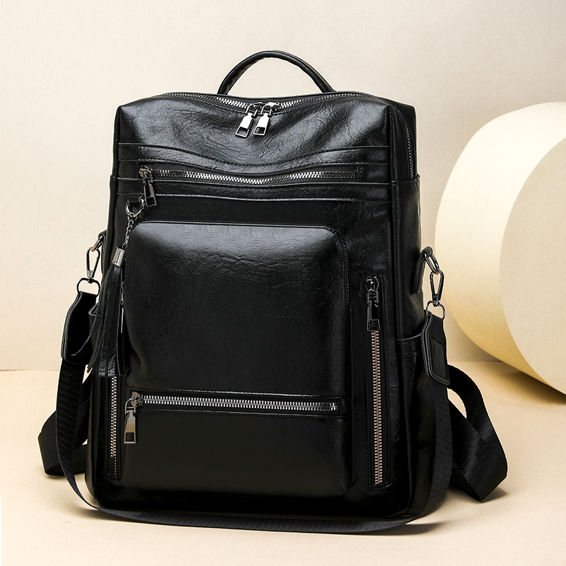 Vintage Leather Look Backpack  - đánh giá và giá Leather Backpack Vintage